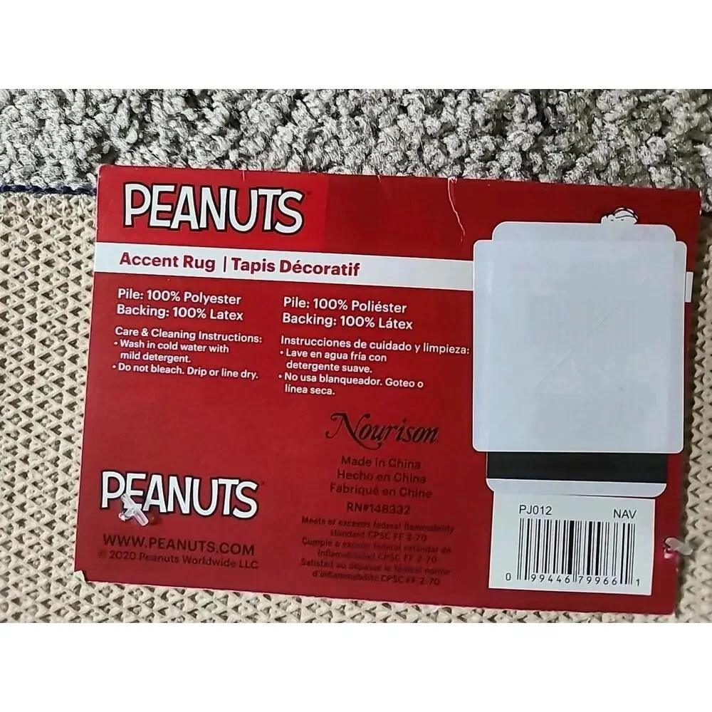 17 In By 28-in Peanuts Accent Rug  Woodstock And Snoopy Dressed Up As Dracula